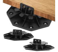 Jaxguom Plots terrasse réglable hauteur de 18-30 mm, Fini mat, 80x | Polypropylène, pour dalles de terrasse bois WPC, capacité de charge forte, résistant à l'usure et aux intempéries