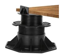 Jaxguom Plots terrasse réglable hauteur de 60-140 mm, Fini mat, 100x | Polypropylène, pour dalles de terrasse bois WPC, capacité de charge forte, résistant à l'usure et aux intempéries