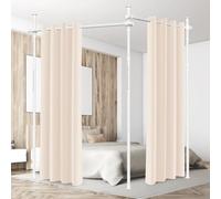 Jaxguom Tringle Rideau sans Perçage H 122-320 cm B 70-355 cm