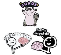 JAXICREY Pin's en émail - Broche amusante « Hey You Dropped This » - À clipser sur les sacs - Pour le quotidien, le travail, l'école, les fêtes, les vacances