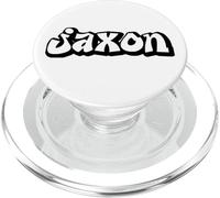 Jaxon Graffiti Nom personnalisé Noir Blanc Lettrage PopSockets PopGrip pour MagSafe