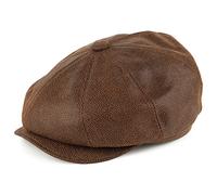 Jaxon & James Casquette Gavroche en Cuir Marron M