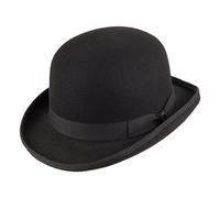 Jaxon & James Chapeau Melon Anglais en Laine Feutrée Noir X-Large
