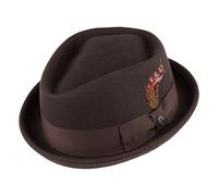 Jaxon & James Chapeau Pork Pie Déformable Diamond Crown Marron Large