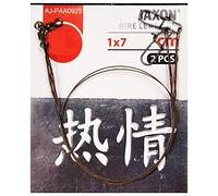 Jaxon Sumato Lot de 2 bas de ligne en acier 7 brins 13 kg 30 cm