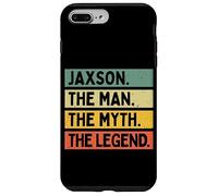 Jaxson The Man The Myth The Legend Citation Humoristique personnalisée Coque pour iPhone 7 Plus/8 Plus