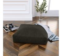 Jaxx Brio Grand Oreiller de Sol Dcor / Coussin de Yoga de Mditation Peluche Microvelvet Charbon de Bois