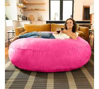 Jaxx Cocoon Pouf poire pour adulte en microsuède Fuchsia 1,8 m