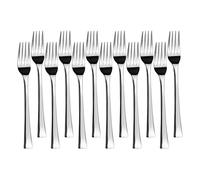 JAY - 11049002 - Pack de 12 Fourchettes de Table, Vanity Collection, 206 mm, Acier Inoxydable, 2 mm d’Épaisseur, Légèreté et Équilibre pour Un Usage Quotidien, Fabriqué en Espagne