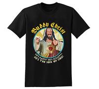 Jay and Silent Bob Buddy Christ T-Shirt Unisex Streetwear Printed Short Sleeve Tee Shirt Black Black L