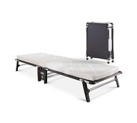 JAY-BE® HE70 Hideaway Folding Bed with e-Fibre Mattress, Single, Marron Foncé Ou Noir