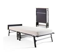 JAY-BE RM80 Rollaway Folding Bed with Memory Mattress, Single