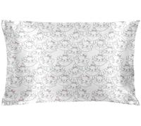 Jay Franco Disney Aristocasts Marie Taie d'oreiller en satin - Taille standard 50 x 75 cm Housse de coussin blanche premium