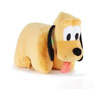 Jay Franco Disney Coussin Peluche 2 en 1 pour Enfant Pluto de Mickey et Ses Amis - Coussin Peluche Ultra-Doux à câliner, avec Fermeture Velcro, Multi-usages