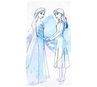 Jay Franco Disney La Reine des Neiges Aquarelle - Serviette de Plage Extra Large - 86x162 cm - 100% Coton
