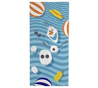 Jay Franco Disney La Reine des Neiges Olaf Fou pour l'été - Serviette de Plage - 71x147 cm - 100% Coton