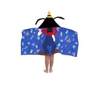 Jay Franco Disney Mickey Mouse Et Ses Amis Dingo - Serviette Cape De Bain À Capuche 56 × 56 cm pour Enfants, Ultra Douce pour Bain, Plage, Piscine Et Voyage, Produit sous Licence Officielle, Bleu