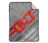 Jay Franco Disney Pixar Cars Prêt pour la Course - Couverture Sherpa Extra Douce - 130x150 cm - 100% Microfibre