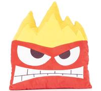 Jay Franco Disney Pixar Inside Out - Coussin Décoratif en Forme de Colère 30 cm Coussin Doux pour Lit Enfant