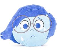 Jay Franco Disney Pixar Inside Out - Coussin Décoratif en Forme de Tristesse 30 cm Coussin Doux pour Lit Enfant