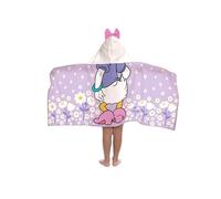 Jay Franco Disney Princess Cendrillon - Serviette Cape De Bain À Capuche 56 × 56 cm pour Enfants, Ultra Douce pour Bain, Plage, Piscine Et Voyage, Produit sous Licence Officielle, Bleu