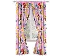 Jay Franco Disney Princess Sassy Sassy 84 """" Inch Drapes 4 pieces - Belle salle D? Cor & Easy Set Up Litteur Comporte Aurora et Rapunzel - Les ri