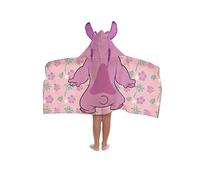 Jay Franco Disney Vaiana Hei Hei - Serviette Cape De Bain À Capuche 56 × 56 cm pour Enfants, Ultra Douce pour Bain, Plage, Piscine Et Voyage, Produit sous Licence Officielle, Orange