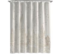 Jay Franco Harry Potter Rideau de Douche en Tissu - Enfants Cleste Poudlard Neutre Salle de Bain D?cor