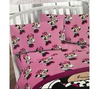 Jay Franco JF14545 Parure de lit 3 pices pour enfant (Minnie Mouse) Rose Noir