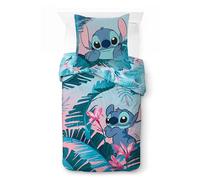 Jay Franco Kids Disney Lilo et Stitch Ensemble de Housse de Couette - Literie Ultra Douce avec taie d'oreiller, Housse Uniquement, Couette Non Incluse, Multicolore, 2 pièces, Simple