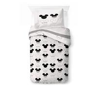 Jay Franco Kids Disney Mickey Mouse Ensemble de Housse de Couette - Literie Ultra Douce avec taie d'oreiller, Housse Uniquement, Couette Non Incluse, Beige, 2 pièces Simple