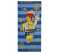 Jay Franco Kids Lego Serviette de Plage Lego - 71 x 147 cm Serviette de Bain Ultra Douce, Piscine et Voyage, Produit sous Licence Officielle, Bleu
