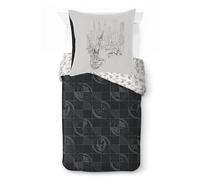Jay Franco Kids Marvel Spiderman Ensemble de Housse de Couette - Literie Ultra Douce avec taie d'oreiller, Housse Uniquement, Couette Non Incluse, Noir, 2 pièces Simple