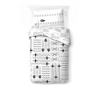 Jay Franco Kids Star Wars Ensemble de Housse de Couette - Literie Ultra Douce avec taie d'oreiller, Housse Uniquement, Couette Non Incluse, Blanc, 2 pièces Simple