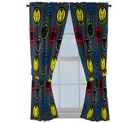 Jay Franco Lot de 4 rideaux de fentre pour chambre d'enfant avec 2 embrasses Gris Marvel Comics 106,7 cm l x 160 cm L (lot de 2)