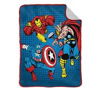 Jay Franco Marvel Comics - Couverture Sherpa Extra Douce - 130x150 cm - 100% Microfibre