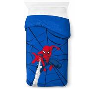 Jay Franco Marvel Spiderman Webtastic Parure de lit simple 100 % coton avec taie d'oreiller 80 x 80 cm