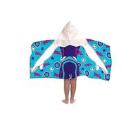 Jay Franco Marvel Spidey Et Ses Fantastiques Amis Ghost-Spider - Serviette Cape De Bain À Capuche 56 × 56 cm pour Enfants, Ultra Douce pour Bain, Plage, Produit sous Licence Officielle, Bleu