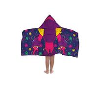 Jay Franco Marvel Spidey Et Ses Fantastiques Amis Ghost-Spider - Serviette Cape De Bain À Capuche 56 × 56 cm pour Enfants, Ultra Douce pour Bain, Plage, Produit sous Licence Officielle, Bleu