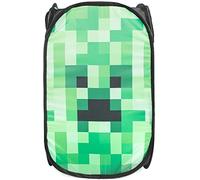 Jay Franco Minecraft Creeper, Paniere de Rangement Retractable - 36x36x58H cm - 100% Polyester