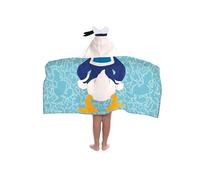 Jay Franco Minecraft Creeper Steve Alex - Serviette Cape De Bain À Capuche 56 × 56 cm pour Enfants, Ultra Douce pour Bain, Plage, Piscine Et Voyage, Produit sous Licence Officielle, Gris