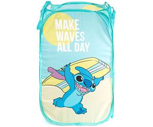 Jay Franco Panier à Linge Pop-up 80 l Disney Lilo et Stitch - Panier de Rangement pour vêtements ou Jouets