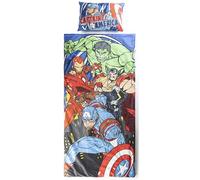 Jay Franco Sac de Couchage Marvel Avengers avec Oreiller intégré, Ensemble Couverture et Oreiller, Tapis de Sieste avec poignée de Transport, 2 pièces