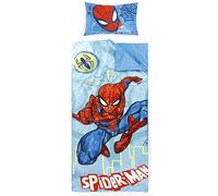 Jay Franco Sac de Couchage Spiderman avec Oreiller intégré, Ensemble Couverture et Oreiller, Tapis de Sieste avec poignée de Transport, 2 pièces