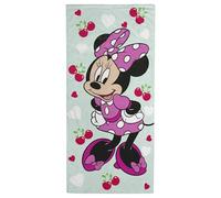 Jay Franco Serviette de Plage Kids Disney Minnie Mouse 100% Coton - 71 x 147 cm, Ultra-Douce, pour Le Bain, la Piscine et Les Voyages, Produit sous Licence Officielle, Vert