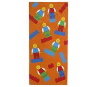 Jay Franco Serviette de Plage Kids Lego® 100% Coton - 71 x 147 cm, Serviette de Bain Ultra-Douce, Piscine et Voyage, Produit sous Licence Officielle, Orange