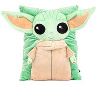 Jay Franco Star Wars The Mandalorian Baby Yoda Grogu Oreiller 3D Super Doux Mesure 38,1 cm (Produit officiel Star Wars)