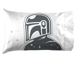 Jay Franco Taie d'oreiller Star Wars The Mandalorian The Cutest Bounty 100 % coton