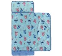 Jay Franco Tapis de Sieste Disney Lilo et Stitch pour Enfant, Sac de Couchage Doux avec Oreiller intégré pour l’école, la crèche ou Les soirées Pyjama