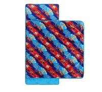 Jay Franco Tapis de Sieste Disney Pixar Cars pour Enfant, Sac de Couchage Doux avec Oreiller intégré pour l’école, la crèche ou Les soirées Pyjama